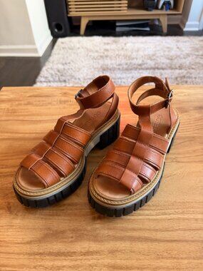 Cotélac Brown Leather Sandal (Size 36)